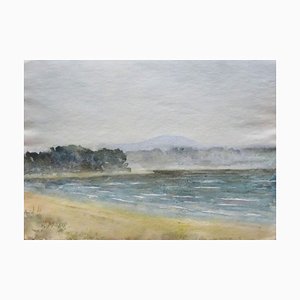 Herberts Mangolds, The Coast, 1969, Aquarell auf Papier