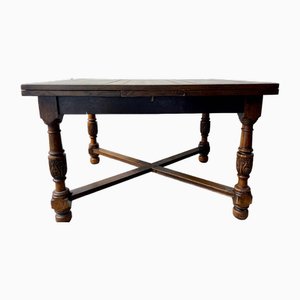 Large Antique Extendable Dining Table
