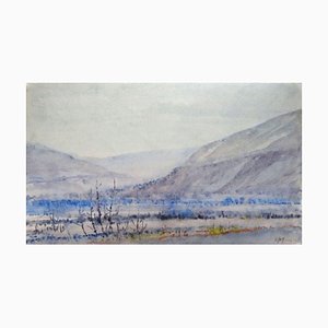 Herberts Mangolds, Valley, 1969, Watercolor on Paper