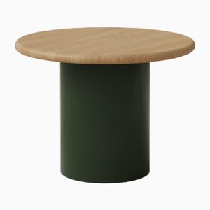 Raindrop 500 Table in Oak and Moss Green by Fred Rigby Studio