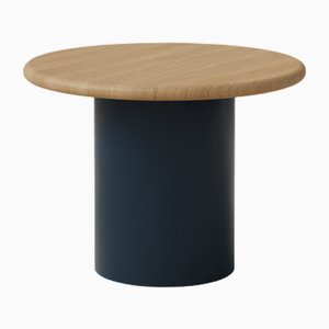 Raindrop 500 Table in Oak and Midnight Blue by Fred Rigby Studio
