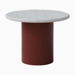 Raindrop 500 Table in White Oak and Terracotta by Fred Rigby Studio