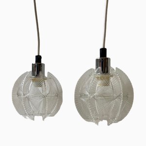 Moderne deutsche Deckenlampen von Paul Secon für Sompex, 1970er, 2er Set