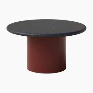 Raindrop 600 Table in Black Oak and Terracotta by Fred Rigby Studio