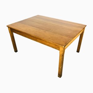 Large Wooden School Table, 1930s