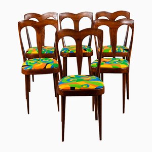 Italian Upper Chairs, Italy, 1950s, Set of 6