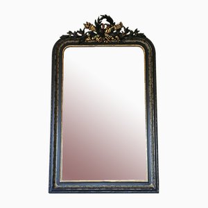 Large 19th Century Ebonised and Gilt Overmantle Wall Mirror, 1890s