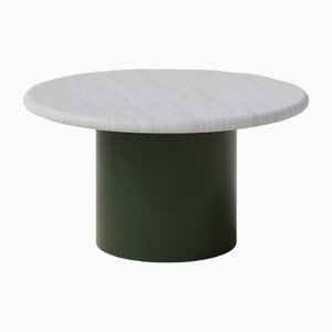 Raindrop 600 Table in White Oak and Moss Green by Fred Rigby Studio