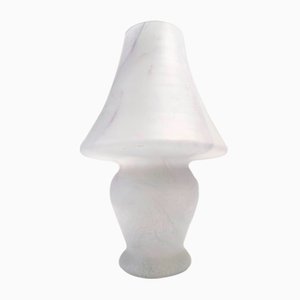 Postmodern Murano Glass Table Lamp with Pink Marble Effect, Italy, 1970s