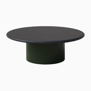 Table Raindrop 800 en Chêne Noir et Vert Mousse par Fred Rigby Studio