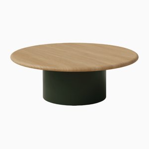 Raindrop 800 Table in Oak and Moss Green by Fred Rigby Studio