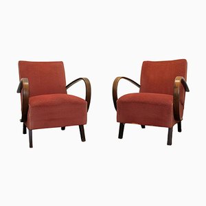 Bentwood Armchairs by Jindřich Halabala for UP Závody, 1950s, Set of 2