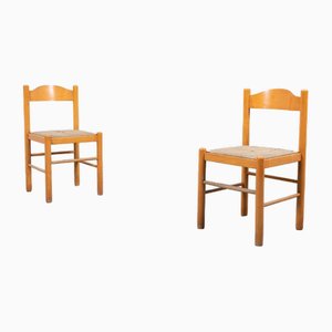 Italian Modern Architectural Chairs, 1960s, Set of 2