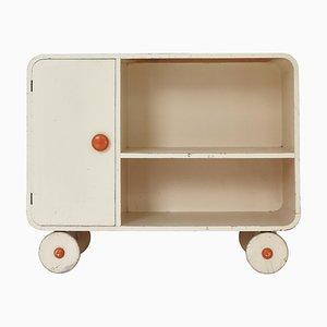 Scandinavian Modern Sideboard or Cabinet on Wheels, 1930s