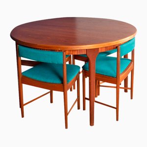 Round Dining Table & 4 Four Chairs by Tom Robertson for A.H. McIntosh