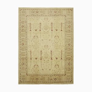 Beige Oushak Rug, 2000s