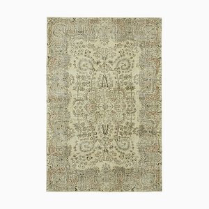 Vintage Turkish Beige Area Rug