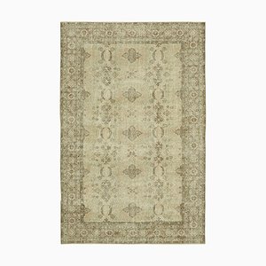 Vintage Turkish Beige Area Rug