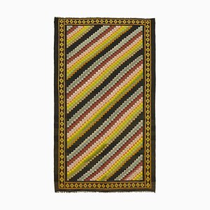 Vintage Multicolor Moldovan Kilim Rug