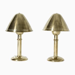Mid-Century Brass Table Lamps from Asea, 1950s, Set of 2