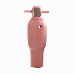 Vase Nº 4 Collection Contemporaine Showtime en Céramique Vernie Rose par Jaime Hayon