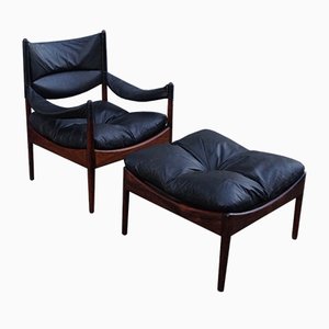 Modus Lounge Chair & Ottoman by Kristian S. Vedel for Søren Willadsen, 1960s