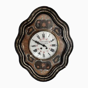 Antike französische viktorianische Wanduhr, 1860er