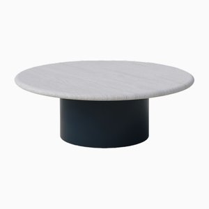 Table Raindrop 800 en Chêne Blanc et Bleu Nuit par Fred Rigby Studio