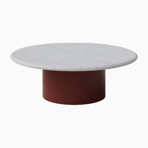 Raindrop 800 Tisch aus Weißer Eiche & Terrakotta von Fred Rigby Studio