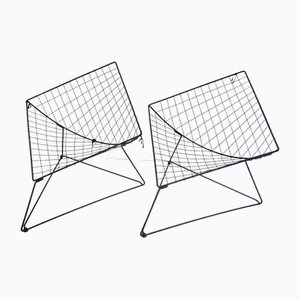 Oti Chairs in Steel by Niels Gammelgaard for Ikea, 1980s, Set of 2