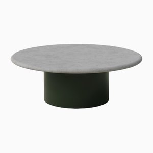 Raindrop 800 Table in Microcrete and Moss Green by Fred Rigby Studio