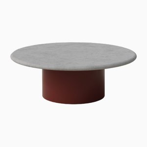 Raindrop 800 Table in Microcrete and Terracotta by Fred Rigby Studio