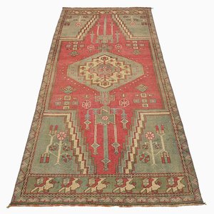 Faded Natural Wool Oushak Rug