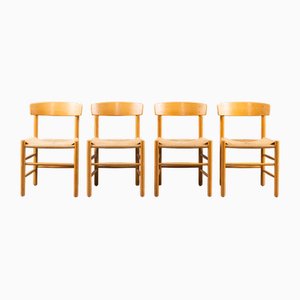 J39 Dining Chairs by Børge Mogensen for Fredericia, Set of 4