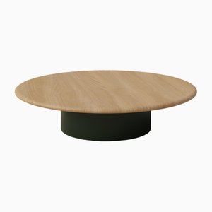 Raindrop 1000 Table in Oak and Moss Green by Fred Rigby Studio