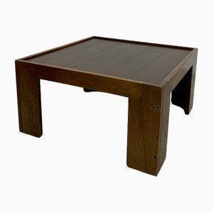 Mesa de centro de madera de Tobia Scarpa para Cassina, años 70