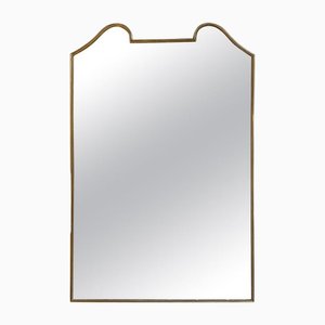 Specchio Mid-Century in ottone, anni '50