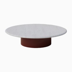 Raindrop 1000 Table in White Oak and Terracotta by Fred Rigby Studio