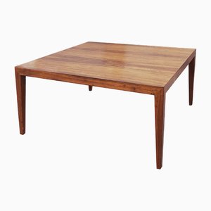 Tavolino da caffè quadrato di Severin Hansen per Haslev Møbelsnedkeri, anni '60