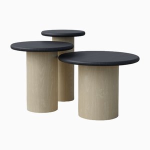 Table d'Appoint Raindrop en Chêne Noir et Frêne par Fred Rigby Studio, Set de 3