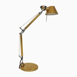 Tolomeo Gold Desk Light by Giancarlo Fassina and Michele De Lucchi for Artemide, Italy, 2000s