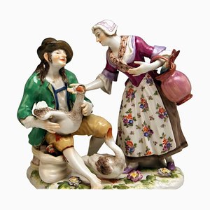 Statuetta nr. 720 di Johann Joachim Kaendler per Meissen, metà XIX secolo