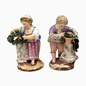 Figurines d'Enfants Modèle F 24, 1870, Set de 2