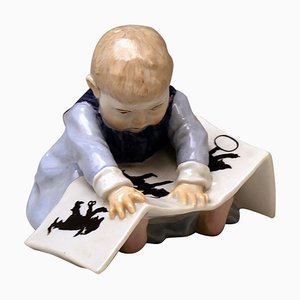 Figura infantil modelo U 149 modernista de Meissen, década de 1890