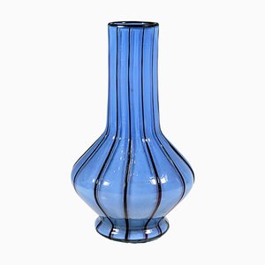 Jugendstil Execution 157 Tango Vase in Himmelblau-Schwarz von Loetz, Österreich-Ungarn