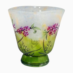 Jugendstil Cameo Vase mit Daphne Dekor von Daum Nancy, Frankreich, 1910er