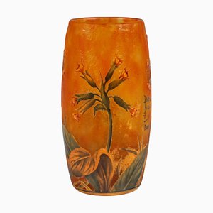 Art Nouveau Style Cameo Vase from Daum Nancy, France