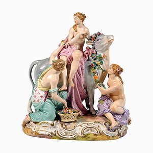 Europa de porcelana de Meissen en el toro de JF Eberlein, década de 1860