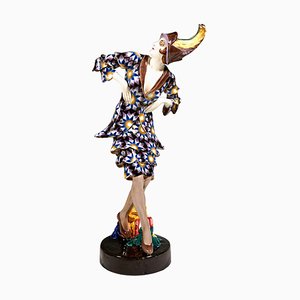 Figurine Art Déco Dance of Vanity par Josef Kostial pour Goldscheider Manufactory of Vienna, 1920s