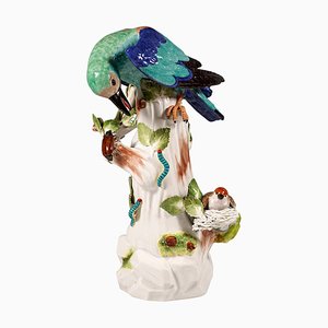 Bird Figure by J.J. Kaendler for Meissen Porcelain, Germany, 20th Century